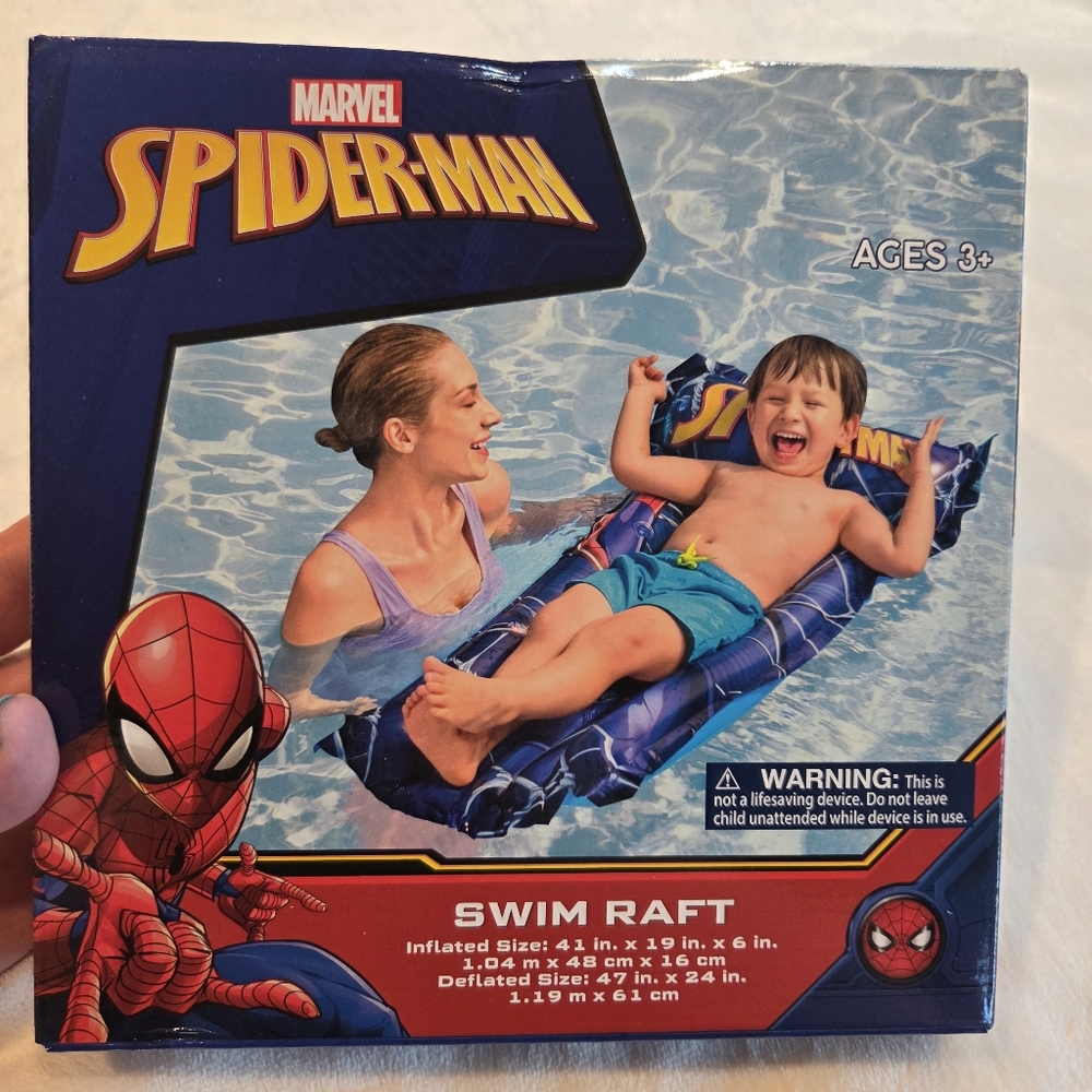 NIB Marvel Spider-Man Inflatable Swim Raft – Bestway Pool Float Ages 3+